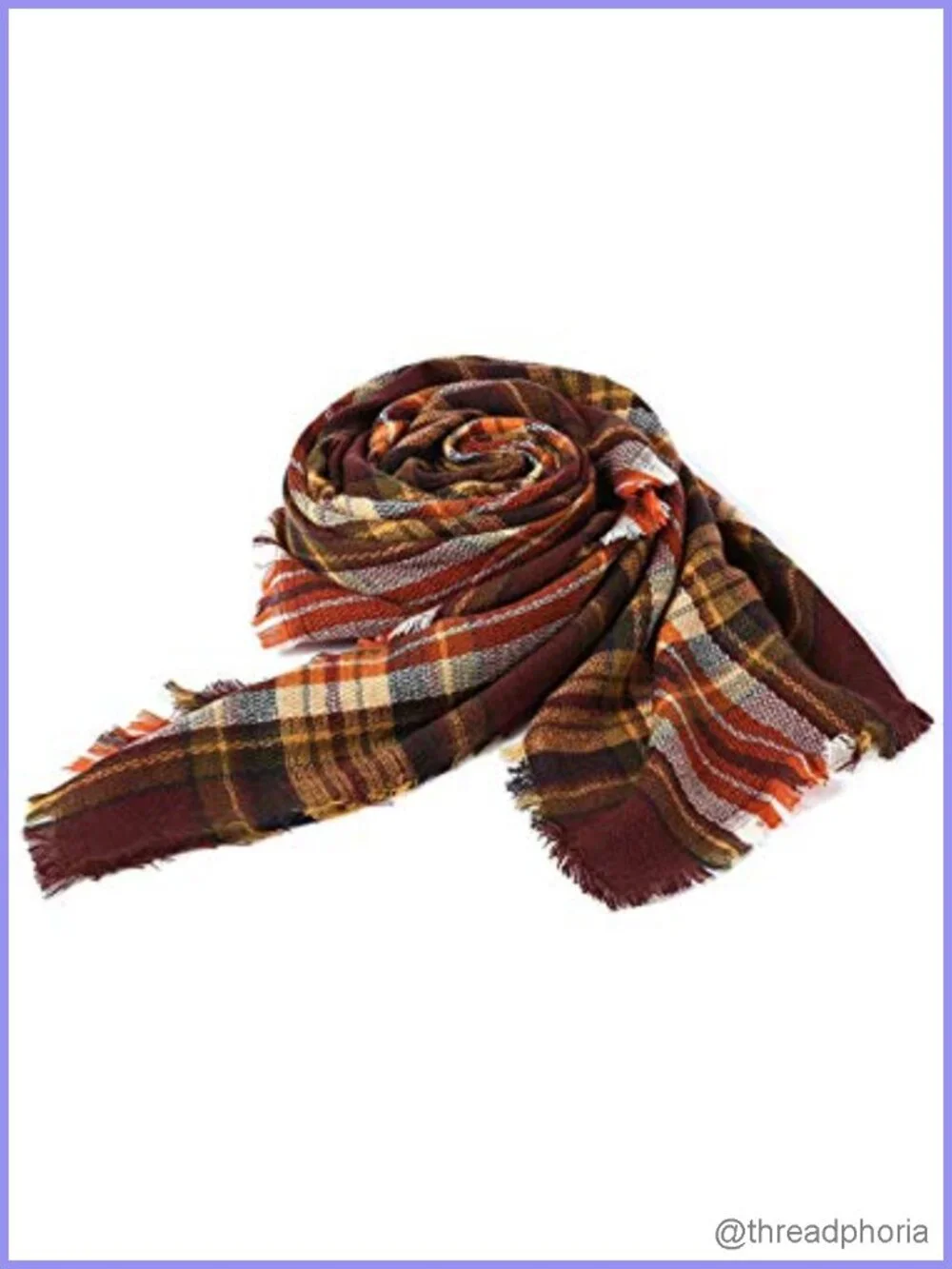 Oversized Plaid Tartan Blanket Scarf Wrap Shawl Cashmere-like Acrylic Winter